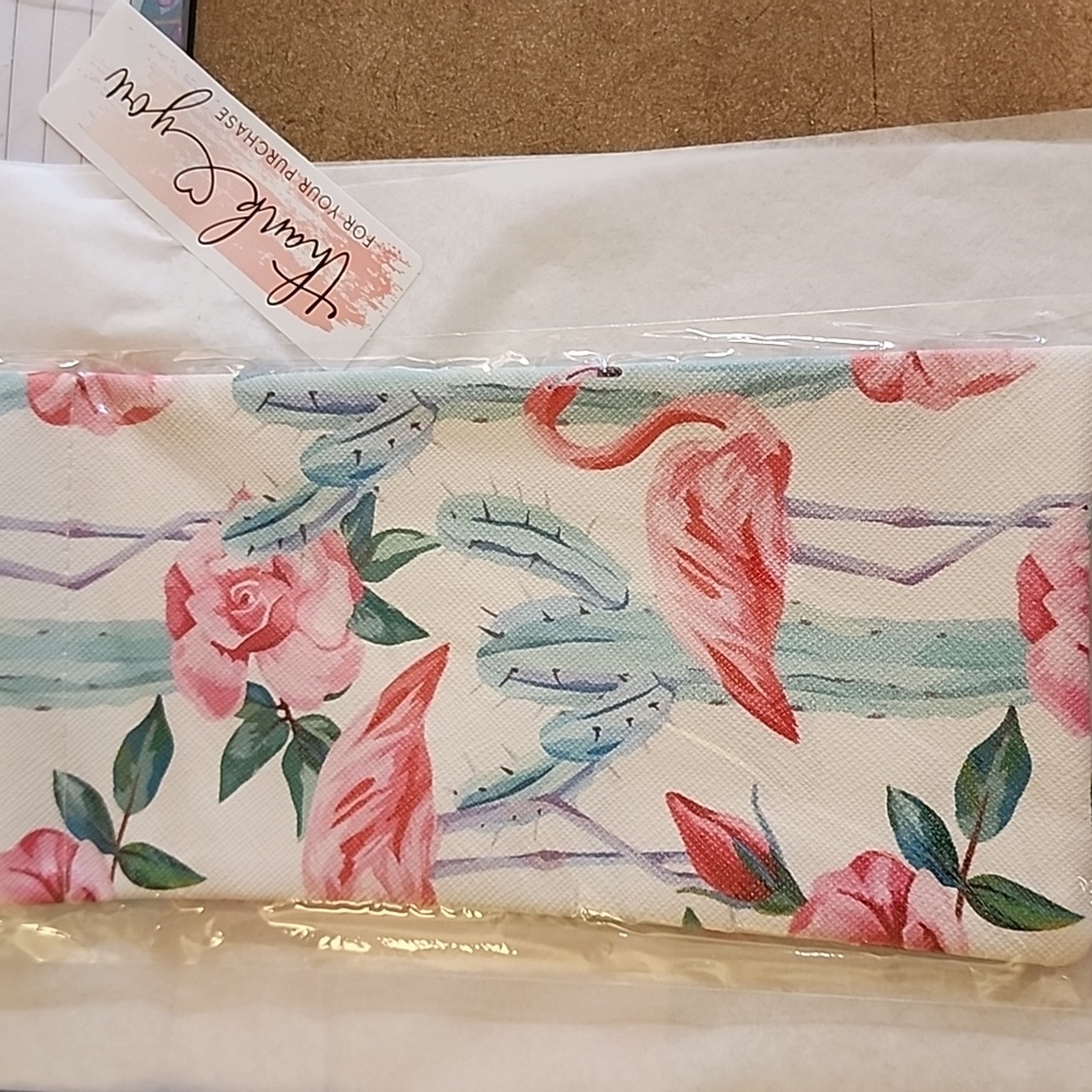 Sunglass EYEGLASS CASE EXTRA LARGE  ROSE CACTUS  BIRD PATTERN Tension Closure